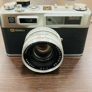 ♯4571★YASHICA ELECTRO35 ヤシカ エレクトロ35 コンパクトカメラ ケース付き Japan f=45mm 1:1,7 YASHINON-DX 動作未確認★現状保管品