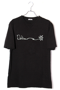 22AW Dior HOMME × Travis Scott Cactus Jack ディオール SIZE:M Oversized Tee 刺繍 オーバーサイズ 半袖Tシャツ BLACK ブラック 283J685