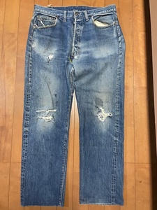 個人 売切 本物 60s リーバイス 501 BIGE ヴィンテージ インディゴ (検：LEVIS 501XX 66前期 505 517 ハーレー ショベル チョッパー エビス