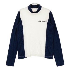 M.U SPORTS エムユースポーツ ハイネック 長袖Tシャツ ホワイト系 38 [240101299054] ゴルフウェア レディース