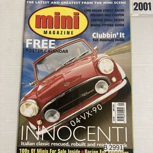 B2991　2001　「MINI MAGAZINE」　ミニマガジン　英国　旧車雑誌　英国車　ビンテージ　自動車