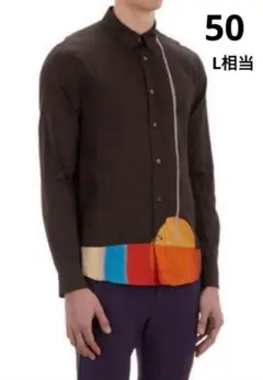 【希少】14ss Acne Studios アートワークシャツ グレー 50