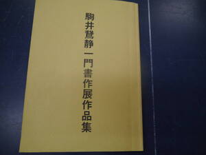 2307H17　駒井鷲静一門書作展作品集　