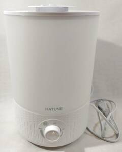 【1円出品】HATUNE 加湿器 超音波式 卓上 3.5L 大容量 ダブル吹出口 アロマ 上から給水 無階段ミスト調整 360°調整 空焚き防止 LH-2020