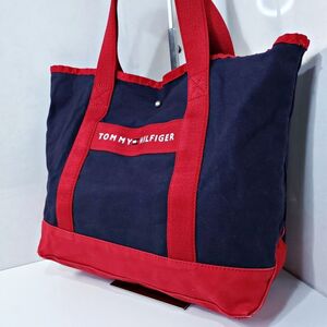 トミーヒルフィガー TOMMY HILFIGER バイカラー トートバッグ ネイビー レッド 1901518e20241126