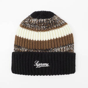 Supreme - Mixed Stripe Beanie　黒　シュプリーム - ミックスド ストライプ ビーニー　2021FW