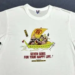 80s 新品未使用！赤塚不二夫 下谷七福神 下谷神社 バカボン 半袖 Tシャツ