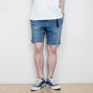 GRAMICCI DENIM NN- SHORTS【S】MEDIUM USED グラミチ デニムニューナローショーツ ジーンズ ストレッチ クライミング スリム GMP-15S006