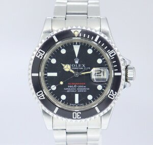 【行董】ROLEX ロレックス サブマリーナ Submariner 赤サブ Ref.1680 1978年製 デイト 自動巻き 希少品 ブランド腕時計 E606 XX000ABZ28