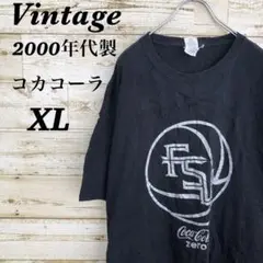 【k3353】USA古着ヴィンテージ企業コカコーラプリントビッグ半袖TシャツXL