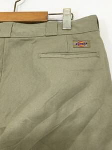 Dickies ディッキーズ 874 ワークパンツ スケーターパンツ チノパン 腰ロゴ W38×L32 メンズXL〜 大きめ【やや汚れあり】38