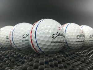 [G2E-01C] Callaway CHROME SOFT X（ダイヤ） Triple Track 2019年モデル ホワイト 30球 キャロウェイ トリプルトラック ロストボール