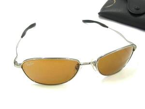 1円 ■極美品■ Ray-Ban レイバン RB 8016 Titaniumβ 003/33 55□18 サングラス メガネ 眼鏡 メンズ レディース シルバー系 FF3866