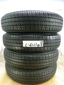 L-4121 溝あり ジムニー 中古タイヤ ブリヂストン DUELER H/T 684Ⅱ 175/80R16 91S (4本)