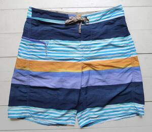 SP16 patagonia パタゴニア WAVEFARED BOARD SHORTS マルチボーダーウェーブフェアラー ボートショーツ 32 ショートパンツ 86620