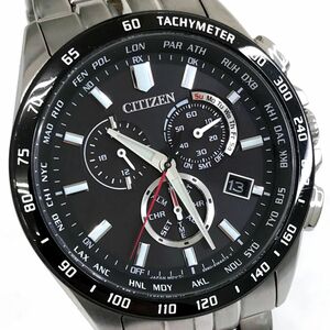 超美品 CITIZEN COLLECTION シチズン コレクション Eco-Drive エコドライブ 腕時計 CB5874-90E 電波ソーラー クロノグラフ 動作確認済