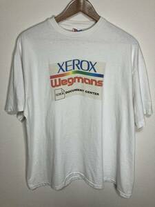 XEROX ゼロックス 企業ロゴ シングルステッチTシャツ 白 XL