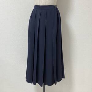 90s Yohji Yamamoto Femme ウールギャバ プリーツ スカート ネイビー 紺 Sサイズ ヨウジヤマモト VINTAGE archive 4060080