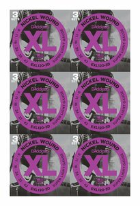 ★D’Addario EXL120-3D x6パック(計18セット) 新品送料込