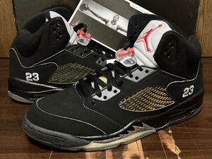 2006年製 VINTAGE NIKE AIR JORDAN 5 RETRO 23 ナイキ エアジョーダン AJ5【136027-004】ブラック メタリック シルバー 黒×銀 US11