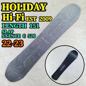 HOLIDAY ホリデー Hi-Fi EST 2009 LENGTH 151 SLAP STANCE C 520 22-23 スノーボード ボード 板 ウィンタースポーツ