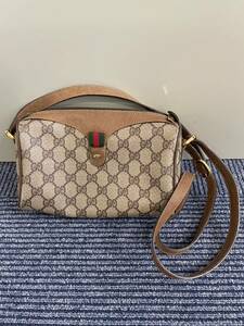 ※GUCCI グッチ ショルダーバッグ オールドグッチ GGスプリーム ヴィンテージ 斜め掛け 