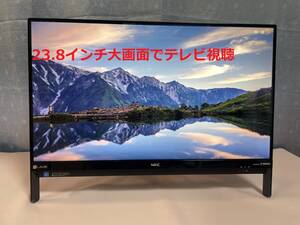 4032★第7世代 Core i7-7500U★NEC LAVIE 一体型PC DA570HAB★新品SSD 256GB★23.8インチ★FHD★テレビ