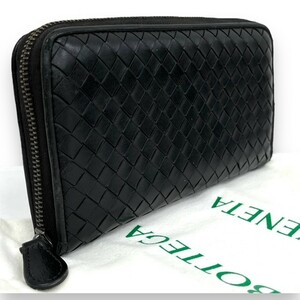 BOTTEGA VENETA ボッテガヴェネタ イントレチャート 財布 長財布 114076 ブランド wallet 小物 保存袋付き 送料無料 ラウンドファスナー