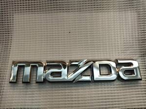 MAZDA(マツダ) エンブレム メッキシルバー 横14.4cm×縦2.7cm 