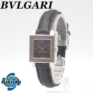 え05238/BVLGARI ブルガリ/クアドラード/クオーツ/レディース腕時計/文字盤 ブラック/SQ22SL/ジャンク