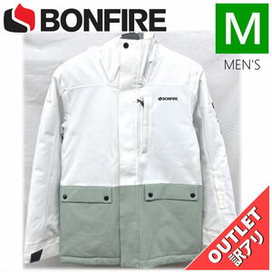 【OUTLET】 ジュニア[Mサイズ]BONFIRE VECTOR JKT カラー:WHITE Mサイズ 子供用 スノーボード スキー ジャケット JACKET アウトレット