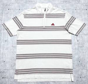 アディダス テーラーメイド ゴルフウェア ハーフジップ ポロシャツ Tシャツ　　プルオーバー ロゴジッパー adidas TaylorMade Golf 早2750