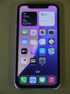 au by KDDI　Apple　iPhone 11　128GB　Purple パープル　MWM52J/A　SIMロック解除済　現状品