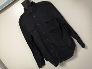 kkaa1751 ■ FOREVER21 ■ フォーエバー21 シャツ トップス 長袖 コットン 黒 M