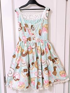 ★Angelic Pretty Baked Sweets Paradeジャンパースカート★ドーナッツ ドーナツ donut スイーツ