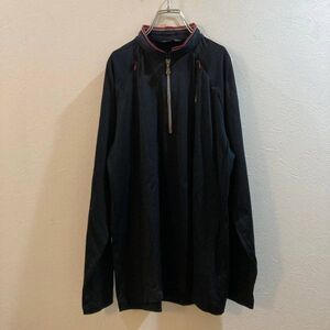 munsing wear/マンシングウェア 長袖 ハーフジップ襟付きウェア ゴルフ メンズ ブラック 黒 メンズ L