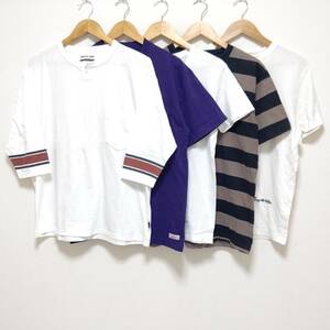 お得!!【まとめ売り】半袖 Tシャツ 5着 セット GUARANTEED GARMENT グッドウエア GANGSTERVILLE 無地 スカル メンズ サイズ M /T-210j