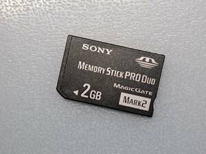 SONY Memory Stick PRO Duo 2GB MS-MT2G ケース付き ソニー メモリースティック プロ デュオ PSP メモリーカード 動作確認済み