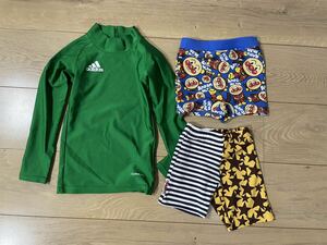 水着セット　110cm程度　adidas アンパンマン