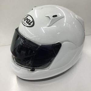 【中古美品】 Arai フルフェイスヘルメット AstroIQ グラスホワイト 61-62 XLサイズ