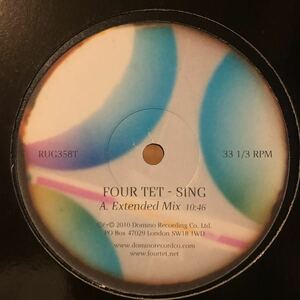 [ Four Tet - Sing - Domino RUG358T ] Floating Points