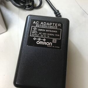 K472/ OMRON HEM-1000 血圧計用 AC ADAPTER 60100H1000S DC6V 1A