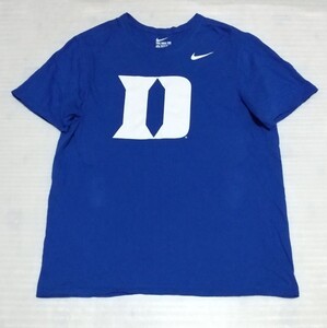 ☆THE NIKE TEE 半袖Tシャツ XLサイズ ラバーBIGプリント スポーツATHLETIC CUTウェアCOTTONフアッション青ティー ナイキ BETTER WORLD.COM