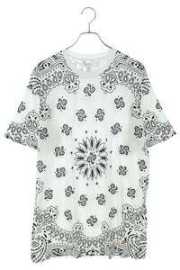 シュプリーム ヘインズ Tシャツ Hanes Bandana Tagless T-Shirts (2 Pack) サイズ:XL バンダナ総柄2枚セットTシャツ 中古 BS55