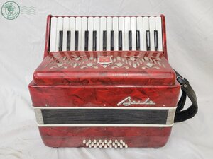 BA0703562　● バイレ BAILE アコーディオン accordion 蛇腹 空気抜き ボタン 音楽 楽器 鍵盤楽器 赤 レッド ジャンク 中古