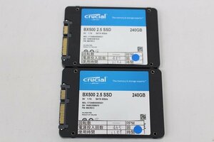crucial BX500 CT240BX500SSD1 240GB 2.5 SSD SATA 動作品 2個セット☆