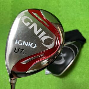 AU-068 IGNIO イグニオ レフティ 左利き用 ユーティリティ#7 21° オリジナルシャフト カーボン フレックスR ヘッドカバー付 全国送料無料