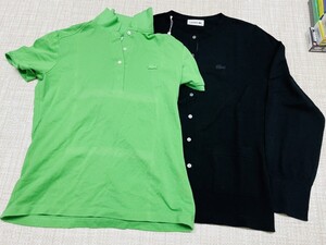 美品　LACOSTE　ラコステ　まとめ　 半袖　長袖　AF5841　 ブラック　167