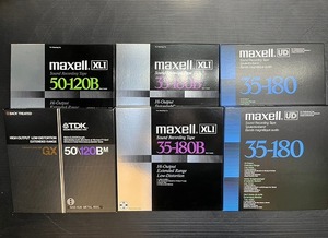 B20★【6本セット】maxell オープンリールテープ TDK メタルリールテープ／XLI50-120B 35-180B 35-180 GX50/120B