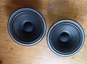 ■ Technics / EAS-30PS34S ■ Pair of Woofer 8ohms 12inch(30cm)コーン型ウーファー 取付金具付属 左右ペア 音出しOK